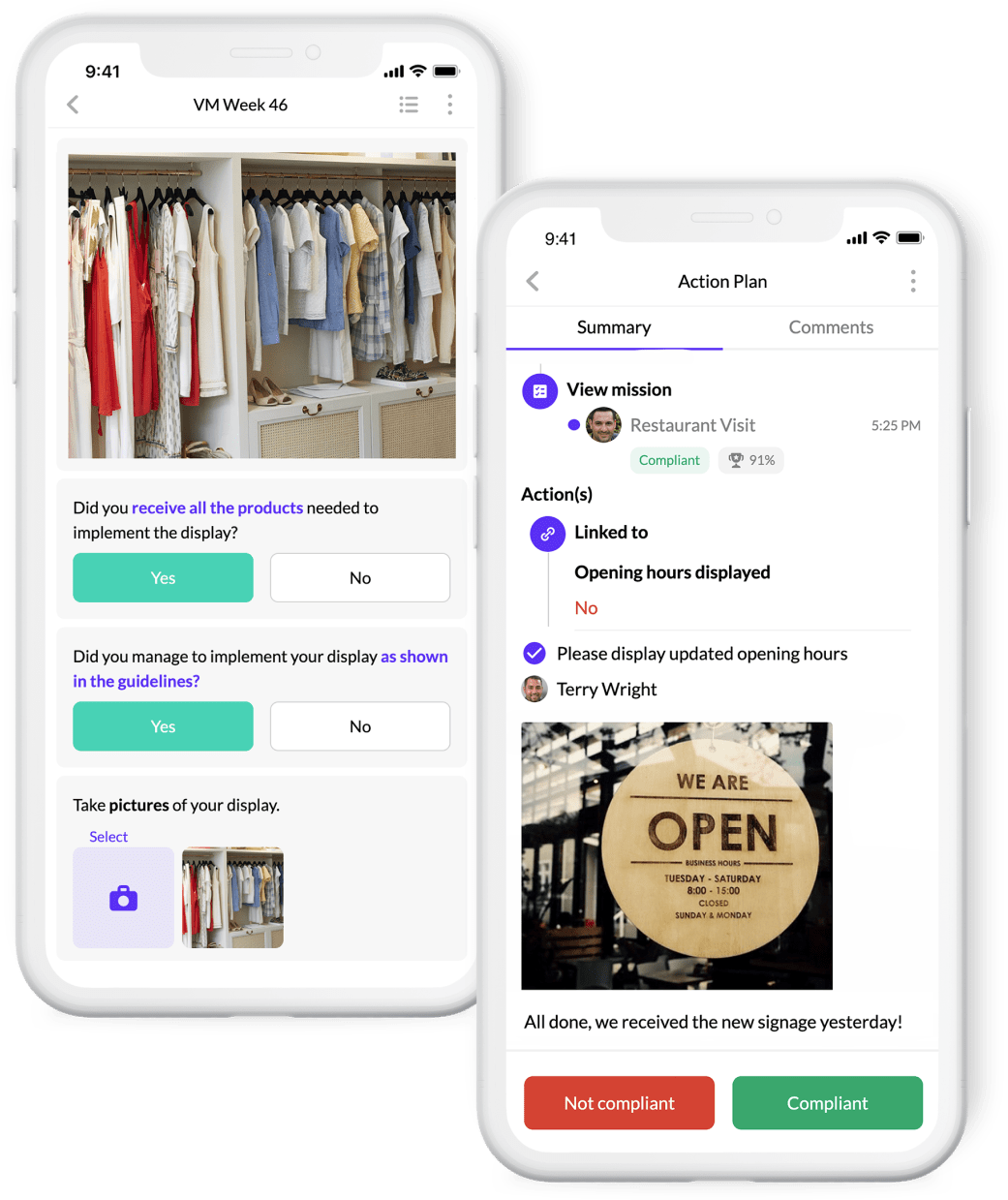 YOOBIC vs opterus retail task management solution